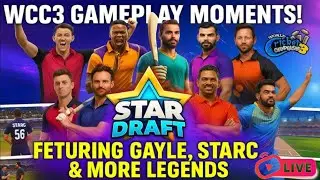 WCC3 LIVE | Star Draft Gameplay, Big Shots & Epic Matches | World Cricket Championship3  2025
