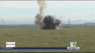 KCSO bomb squad training near Meadows Field Airport