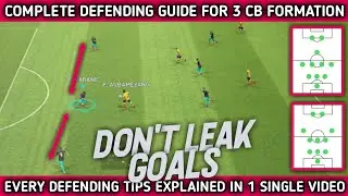 HOW TO DEFEND USING 3 CB FORMATION IN PES2020 | Complete defending tips