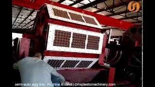 Semi-auto paper egg tray production line