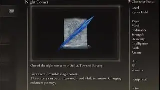 Elden Ring Night Comet Sorcery Location Sellia Sealed Door Puzzle Solution