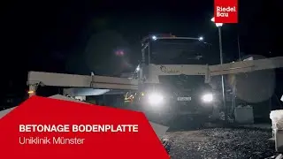 Betonage der Bodenplatte am Universit&auml;tsklinikum M&uuml;nster | Riedel Bau