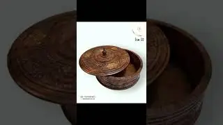 Beautiful Handmade Wooden hotpot with steel inside. #handicraft #woodworking #beautiful