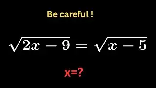 Radical equation | Can you solve?