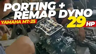 YAMAHA MT25 MODIF MESIN | STD PORTING POLISH DAPET 29HP
