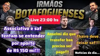 Aporte de R$ 150 milhões até quinta-feira?/Anselmi diz que transfer ban precisa ser pago...