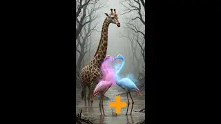 animal fusion videos elephant and wolf like these animals  #animals #fusion #shorts #shortsfeed