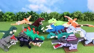 【Dinosaur】Quality comparison by manufacturer ! nano block