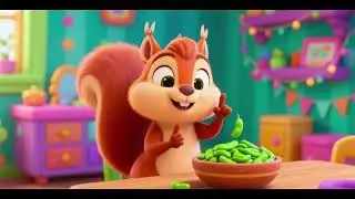 Count the Green Beans With Squirrel | Counting Song for Kids | Fun Nursery Rhymes & Learning Songs