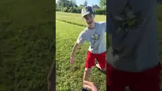 Touching grass for the first time but the gamer buddy stops you  #shorts #grass #comedy #memes