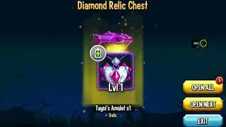 monster legends  opening 6 diamond relics  and 22 golden relic chests