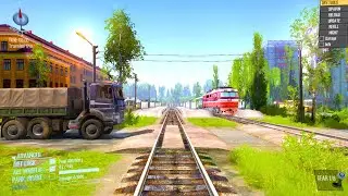 Cars and Trucks vs TrainCrossing | Gaming Moments Part 153 #spintires #Mudrunner