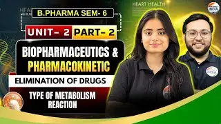 Elimination Of Drugs | Part - 1 | Unit - 2 | Sem - 6 | B.Pharm #biopharmaceutics
