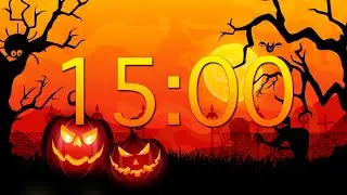 15 Minute Halloween Countdown Timer 🎃⏰ | Spooky Music & Haunted Vibes