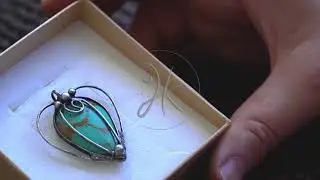How To Solder Tin Jewelry - HK-sperky - necklake with magic Turquoise