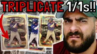 Triplicate 1/1 Bowman Chrome SUPERFRACTORS! 🚨
