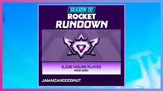 My Rocket League Season 20 Rundown is INSANE