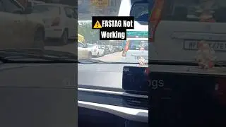 ⚠️Fastag not working at toll plaza #shorts #tollplaza