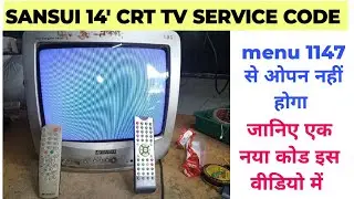 Sansui CRT TV service code | How to Sansui crt tv service mode open and picture setting.