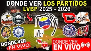 Donde ver LVBP 2025-2026 Todos Los Partidos en vivo | Canales Calendario y Horarios Liga Venezolana