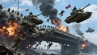 December 21st! Russia's Crimean Bridge Collapses Forever, US Troops Blow Up Tank Convoy Crossing It