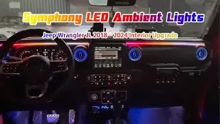 Jeep Wrangler JL 2018&ndash;2024 Interior Ambient Lighting Upgrade | Symphony LED Showcase