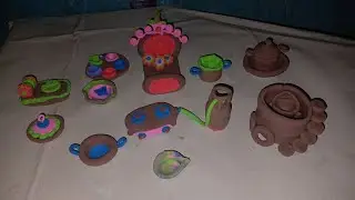 miniature Clay Kitchen Set  live video