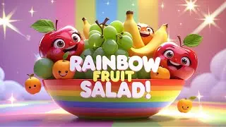 Rainbow Fruit Salad 🥗🍎 | Learn Colors with Fun Fruits! | Kids Educational Song 🌈🍊🍓#colorsforkids