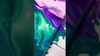 Amazing Emerald Dutch Pour🌱/ Acrylic Pour Painting