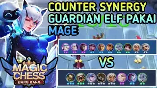COUNTER SYNERGY GUARDIAN ELF PAKAI MAGE + ELEMENTALIST + WESTERN - MAGIC CHESS BANG BANG