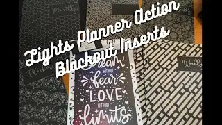 ✨Lights Planner Action - Blackout A5 Inserts ✨