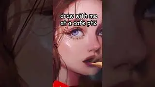 ✨DRAW WITH ME✨ at a cafe again ☕