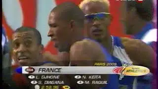 4 fois 400m finale Championnats du Monde Paris 2003