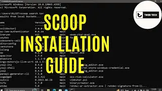 Scoop | Windows Package Manager Installation | Twebi Tech |  #windows #packagemanager #twebitech