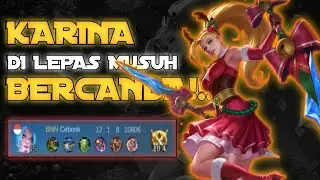 Solo Rank di Kasih Karina, AUTO BANTAI!!! #mlbb #mobilelegendindonesia #karinabuildtank
