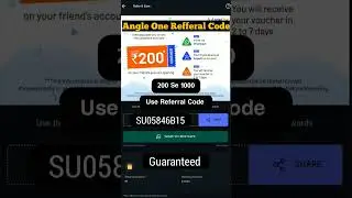 Angel One Refer And Earn App | Angel One Demat Account Refer Earn Offer | New Refer and Earn App