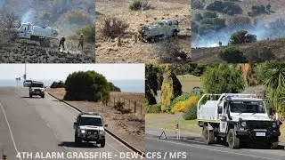 4th Alarm Grassfire | DEW / CFS / MFS On Scene.