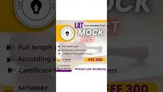 LAT Mock Test #youtubeshorts #latmcqs #lawadmissiontest