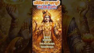 Powerful Krishna Mantra♏-🕉️&nbsp;&nbsp;KRISHNAYA VASUDEVAYA ✨&nbsp;🚩 #krishna #chanting #meditation #music