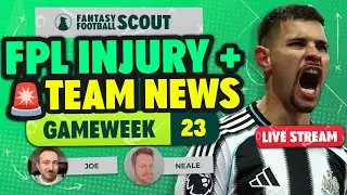 GUIMAR&Atilde;ES, FODEN, SAKA + MORE | FPL GW23 INJURY + TEAM NEWS 🚨| FPL Tips 2025/26
