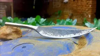 Making a knife from old rod / blacksmith work