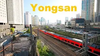 From Yongsan Station to Seonin Shopping Center, Samgakji, and Shinyongsan | Seoul South Korea 4K HDR