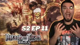Reiner Getting Pushed Back By Other Titans!! | Attack On Titan Season 2 Episode 11 Reaction