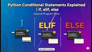 Объяснение условных операторов в Python | if, elif, else (Учебник для начинающих)