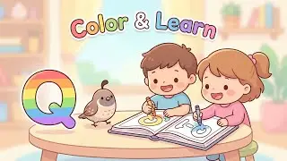 Q Is for Quail 🐦 | ABC Coloring Page for Kids | Color & Learn