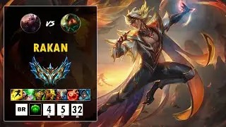 Rakan vs Nautilus: 🤩🏆✅ Dominio Total con KDA Alto y Visión Perfecta | Parche 14.15