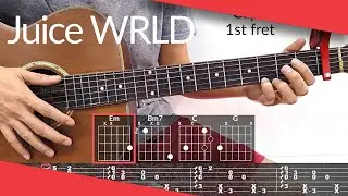 My Fault (Juice WRLD) Guitar Tutorial | Tab, Chords