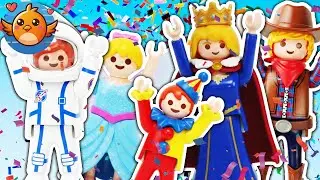 XXL KARNEVAL PARTY🥳! Welche Faschings Kost&uuml;me hat Familie Vogel? | Playmobil Film Deutsch