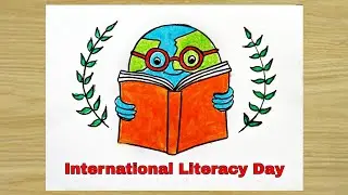 International Literacy Day Poster Drawing|International Literacy Day Drawing For Kids|Debanu Art
