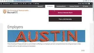UT Recruit:  Setting the correct links at the top of pages